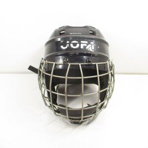 Vintage JOFA 286 JR 6 1/4-7 1/8 Black Hockey Helmet w/Bauer FM2500 Cage